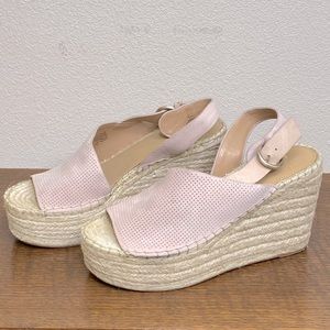 Marc Fisher Open Toe Platform Wedge Sandals MLANDELA Size 10